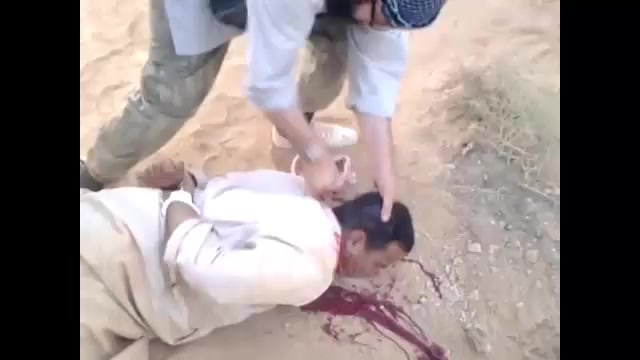 Beheading a man in a Savage Way