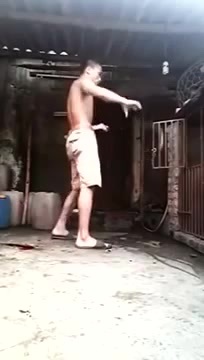 Crazy Asian Drinking Dog Blood