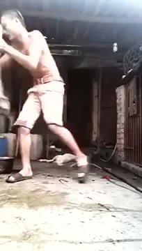 Crazy Asian Drinking Dog Blood