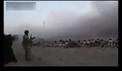 ISIS mass execution of Syrian soldiers 