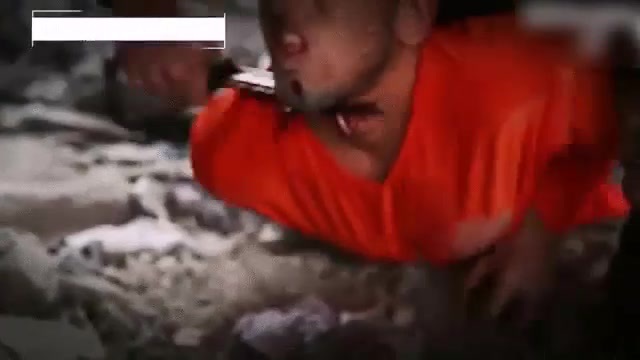 ISIS Slitting Neck with Sharp Knife