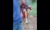 Man shot and gets his balls hit by sledge hammer