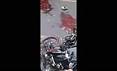Brutal Collision Between Motorcyles - Aftermath