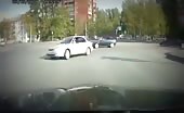 Brutal road brawl in Russia