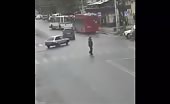 CCTV footage road accident