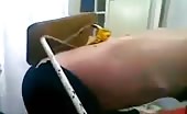 Man gets impaled with a Stool
