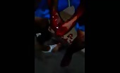 Brazilian guy attacked with machete