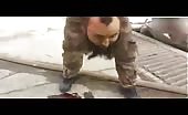 Iraqi Soldiers playing with ISIS decapitate head
