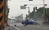 Biker gets hit by car and kills him instantly