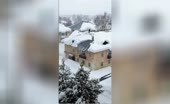 Snow cleaners fall into incredible white