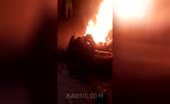 rapist gets burned alive