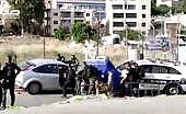 7 cops hurt in vehicle smashing in jerusalemï¿½s sheik jarrah; assailant shot dead.