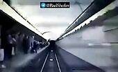 Young fellow ends it all by hopping under moving train.