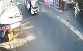 Cctv.accident occupied man is run over
