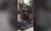 Iraqi armed force individuals have some good times in the desert