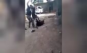 Lady being whipped in the road and no one wants to think about it