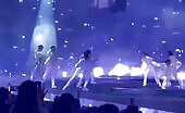 Significant display screen tv falls on dancers during the course of concert