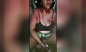 Girl in surprise after husband slit her throat along with a pointy kn
