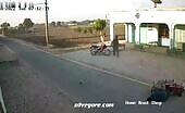 A bird assaults a motorcyclist uncensored videos murders,