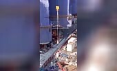 A construction employee fell off a crane hook when he couldn't.