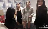 A group of girls humiliate their dorm next-door neighbor uncensored