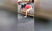 A lady completely smashed by a vehicle philippines uncenso