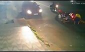 An 18-year-old gal fell off a motorcycle on the street as well as an