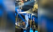 Arabic performer obtains struck by a drone shooting his performance - v.