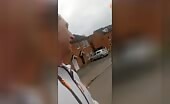 Crazy northern ireland lady punches dude then plunges him in