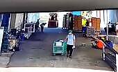 Women manufacturing facility worker crushed by fork airlift