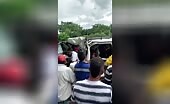 Four dead after a van and truck incident uncensored videos