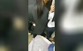 Group of girls hammers their ex-girlfriend with adheres uncen