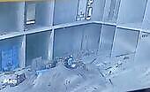 Holy shit look out for falling metallic pipes