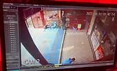 Hitman calmly enters the store & executes worker