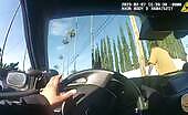 Lapd cop shoot at suspect that aimed a weapon at him during fo
