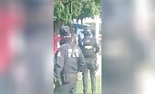 Locals put up a guy believed of massacre full video clips