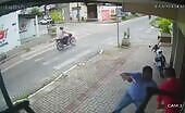 Man executed with headshots outside the store in south america they