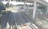 Terrible crash at a tollbooth was videotaped on video recording it was c.