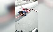 Two dead in an incident, one physical body torn in fifty percent uncensored