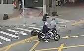 Two hijackers go while making an effort to swipe a bike brazi
