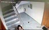 Unpermissible prick brutalizing ex-spouse gf beside her front end door