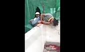 Worker Impaled And Stuck