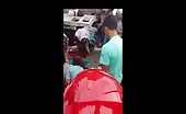 A Horrible Accident - Huge Crowd Of Helmets