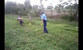 Accident Of Motorcycle In New Guinea