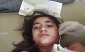 Stitching Up A Wound In The Neck