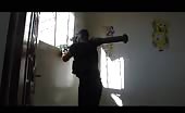 FSA Soldier Shoots Rocket