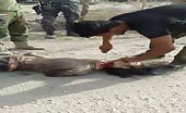 Iraqi Soldier Finishes The Beheading Of ISIS Soldier