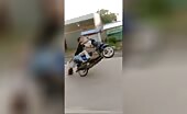 A couple commits suicide while using a motorcycle uncensor