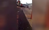 A traveling cars and truck at broadband brought down 2 people on the si