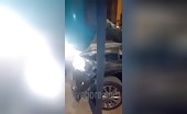 Man screams in wrecked vehicle
